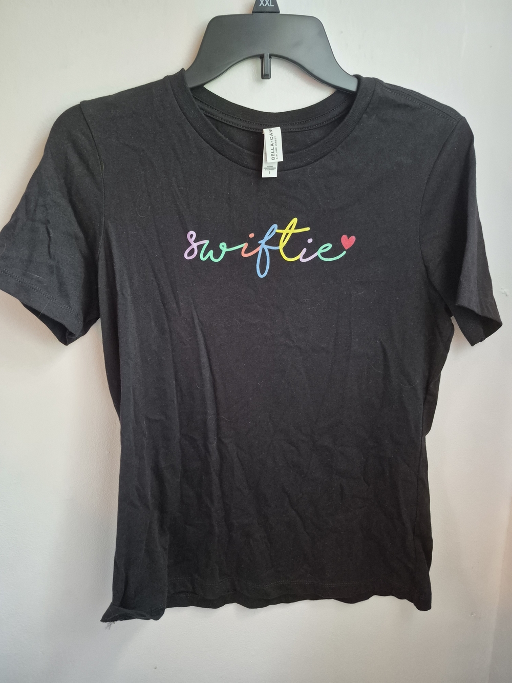 Black "Swiftie" Rainbow T-Shirt